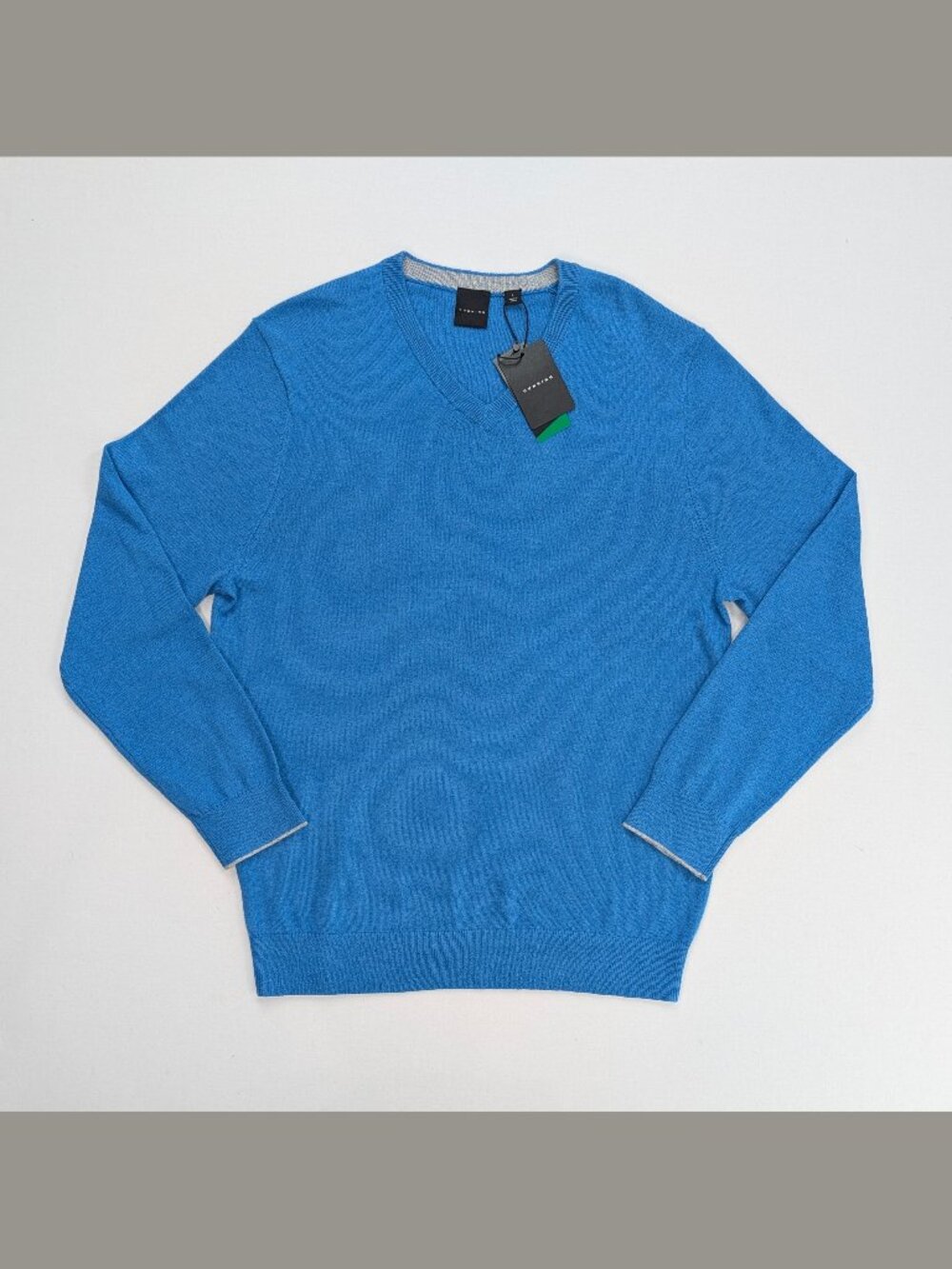 Dunning Laguna Heather Thermolite Merino V Neck Sweater L NWT